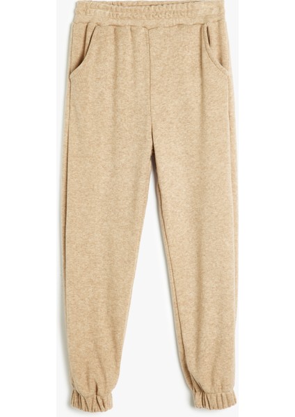 Beli Lastikli Cep Detaylı Viskon Karışımlı Jogger Eşofman Altı