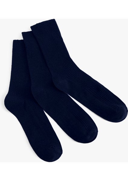 Pamuklu Basic 3'lü Soket Çorap Seti