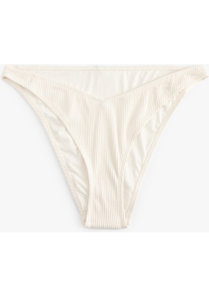 Dokulu Fitilli Yüksek Bel Slip Bikini Altı