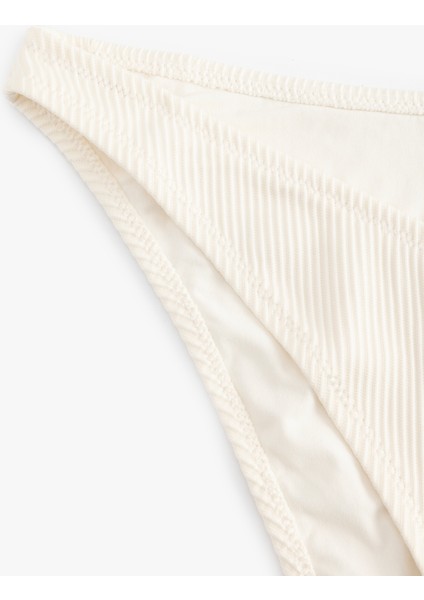 Dokulu Fitilli Yüksek Bel Slip Bikini Altı