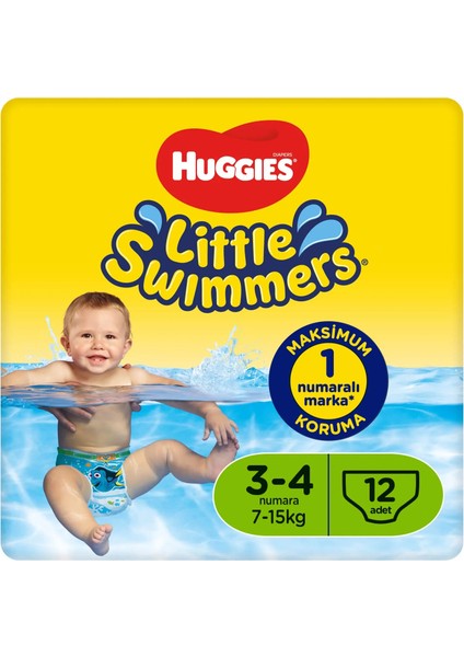 Little Swımmers Mayo Bebek Bezi Beden:3-4 (7-15 kg) 60 Adet (5 Paket *12)