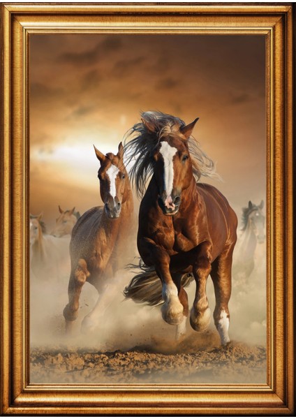 Statik Tutunma Özellikli Tablo - Poster Hayvan (Model- 1) 50 cm x 70 cm 11