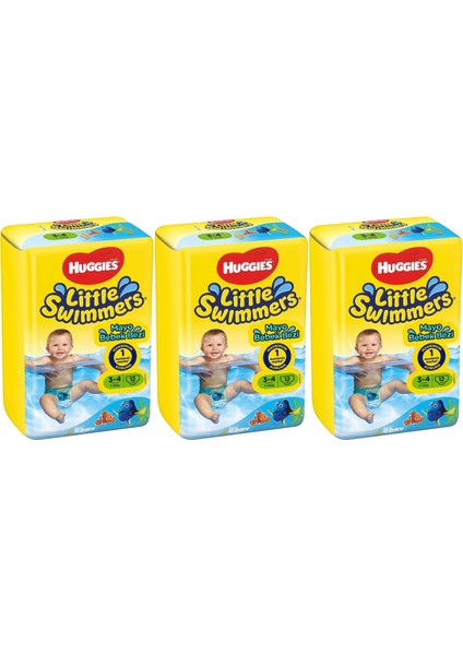 Little Swımmers Mayo Bebek Bezi Beden:3-4 (7-15 kg) 36 Adet (3 Paket *12)