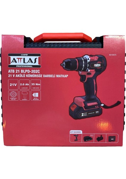 Atb 21 BLPD-202C 21V Çift Akülü Kömürsüz Darbeli Matkap fırsatları