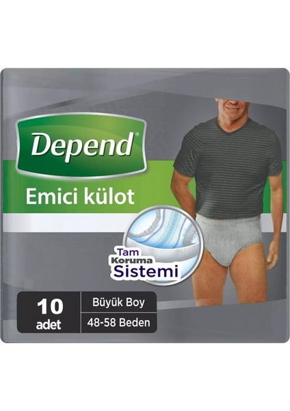 Emici Külot Hasta Bezi Large - Büyük Erkek 90 Adet (9pk*10)