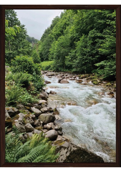 Statik Tutunma Özellikli Tablo - Poster Manzara (Model-9) 70 cm x 97 cm 11