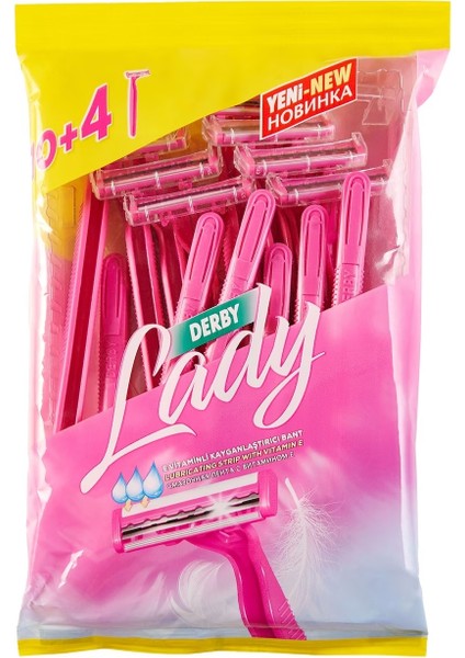 Lady Traş Bıçağı Çift Bıçaklı 168 Li Set (12PK*14)