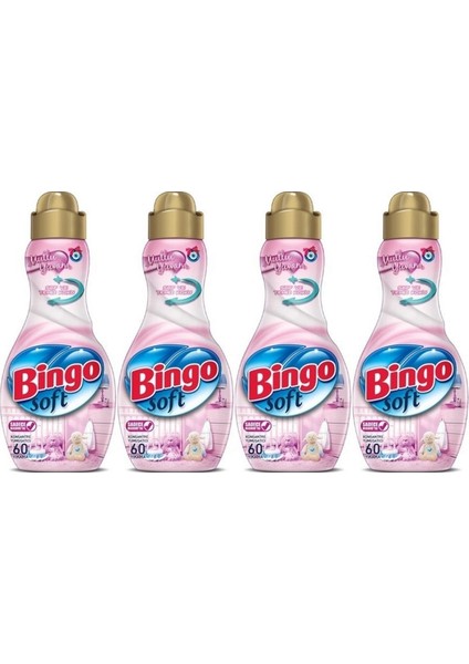 Soft Çamaşır Yumuşatıcı Konsantre 1440 ml Mutlu Yuvam 4'lü Set