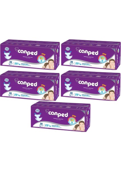 Hasta Bezi Çoçuklar Için Bel Bantlı Tekstil Yüzeyli 150 Adet Xs (5pk*30)