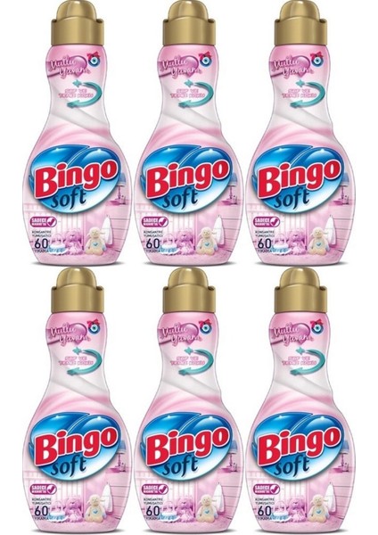 Soft Çamaşır Yumuşatıcı Konsantre 1440 ml Mutlu Yuvam 6'lı Set