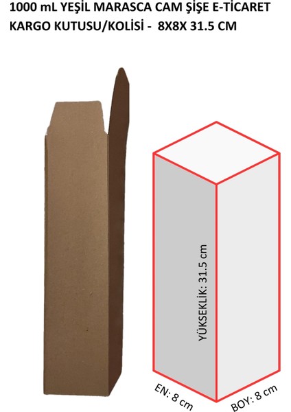 10 Adet x Maraska 1 Lt Cam Zeytinyağı/sirke Şişe - E Ticaret Kolisi 8X8X31.5 cm