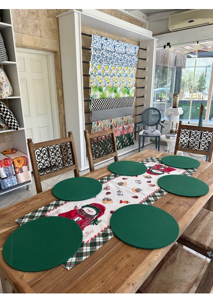 Yılbaşı Kardan Dijital Baskı Runner Supla Set