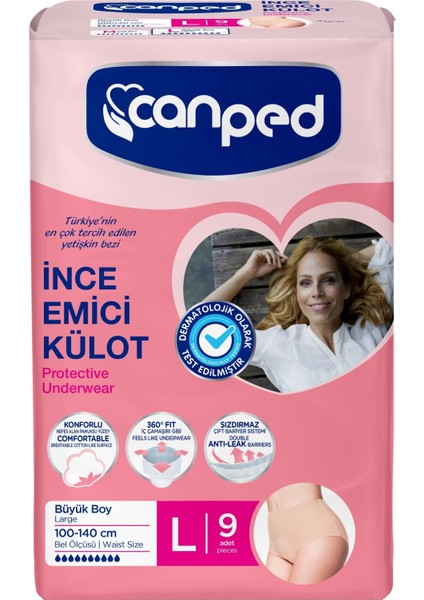 Külotlu Mesane Pedi - Ince Emici Külot Büyük/large 54 Adet (6pk*9)