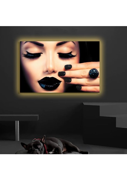 LED Işıklı Kanvas Tablo, 3D Dekoratif Baskılı Tablo Yapay Zeka Destekli Modern Tasarımlar 431