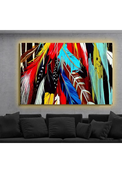 LED Işıklı Kanvas Tablo, 3D Dekoratif Baskılı Tablo Yapay Zeka Destekli Modern Tasarımlar 442