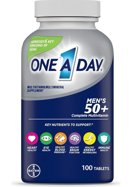 One A Day Men’s 50+ Multivitamin 100 Tablet