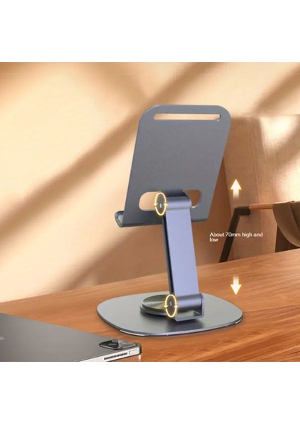 Taşınabilir Katlanabilir Kaymaz 360 Dönebilen Karbon Çelik Tasarımlı Telefon Standı modelleri