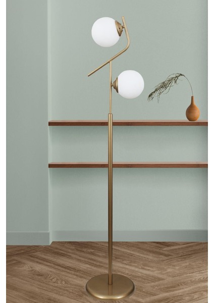 Lugo 2 Li Eskitme Lambader Beyaz Camlı Modern , Oturma Odası ,yatak Odası , Salon Lambader
