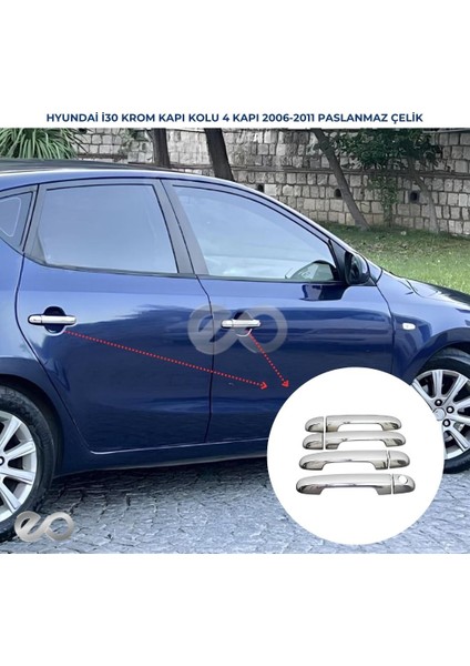 Hyundai I30 Krom Kapı Kolu 4 Kapı 2006-2011 Arası P. Çelik