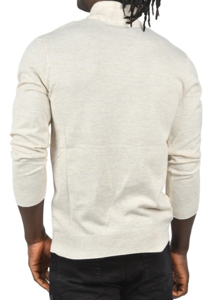 Dar Kesim Baklava Desenli Yarım Boğazlı Yaka Triko Yarım Balıkçı Yaka Kazak 2505506 indirimleri