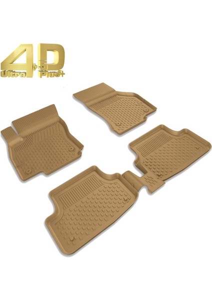 Bmw 3 Serisi E90 2005-2011 Uyumlu Sahler Araca Özel Bej 4.5d Havuzlu Oto Paspas