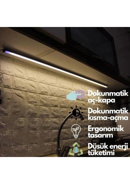 Gün Işığı Lambader Dokunmatik Abajur Mutfak Için Dekoratif LED Lambader Aydınlatması 120 cm