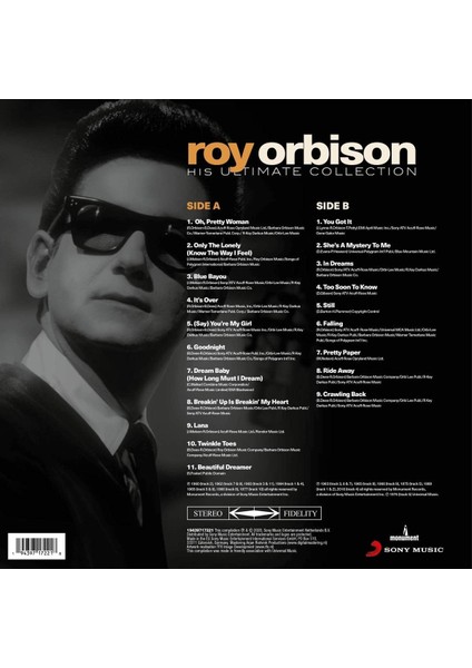 Roy Orbison - His Ultimate Collection (Plak)