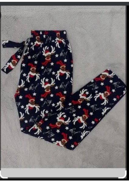 Kadın Ev Pantolonu Geyik Desenli modelleri