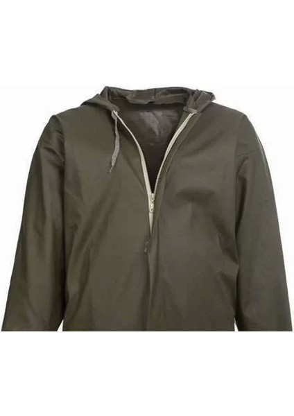 Liman, Avci, Balıkçı, Kurye Kapüşonlu Pardösü Yağmurluk - Haki modelleri