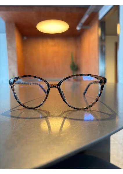 Tokyo Cat Eye Leopar Desenli Mavi Işık Korumalı Gözlük modelleri