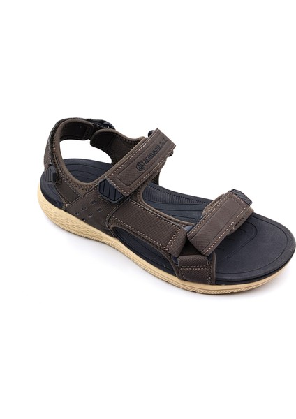 H24815 Plaj ve Günlük Cırtlı Erkek Kahverengi Spor Sandalet fırsatları