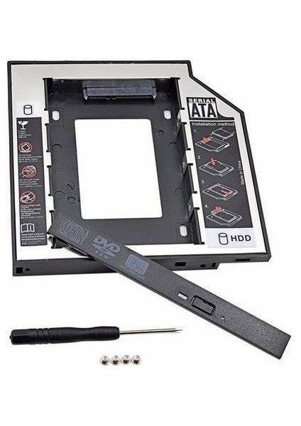 HDD Muhafaza Sabit Disk 12.7mm Sata Için SSD Laptop Dvd/cd-Rom 2.5 Sabit Disk Kutusu Harici Disk Kutusu