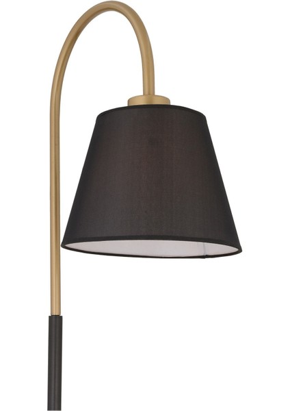 Lumina Siyah Şapkalı Eskitme Modern Tasarım Ayaklı Abajur Lamba Metal Lambader modelleri