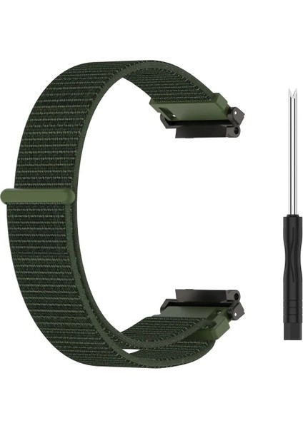 Amazfit T-Rex 2 Uyumlu Spor Kumaş Cırtlı Kordon Kayış