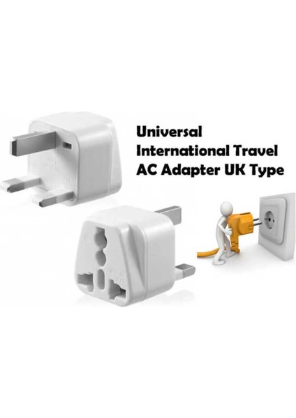 Ingiltere, Hong Kong, Irlanda, Kıbrıs Seyahat Fişi Adaptörü Tip G Plug Adapter Üniversal 3 Pinli