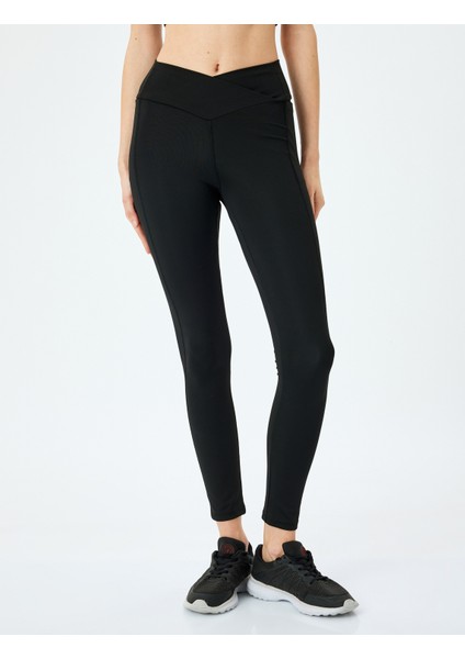Yüksek Bel Dikiş Detaylı Slim Fit Spor Tayt modelleri