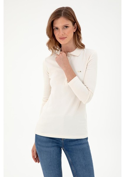 Polo Yaka Kadın Sweatshirt