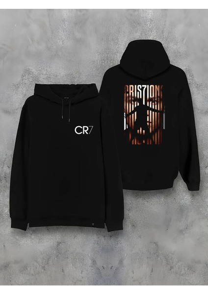 Cristiano Ronaldo Cr7 Futbol Özel Tasarım Ön Sırt Baskılı Kapşonlu Unisex Sweatshirt Hoodie