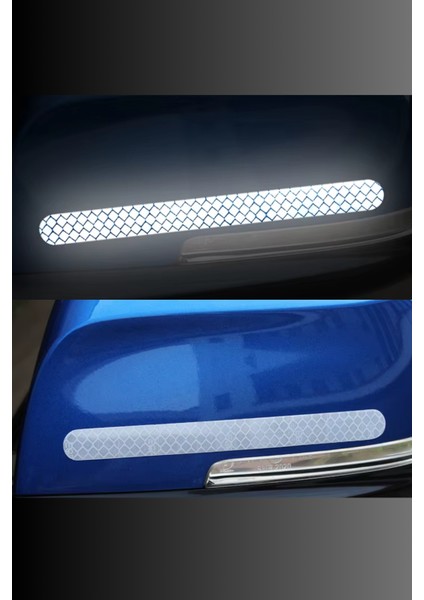 Yüksek Performans 2 Adet Yansıtıcı Sticker Seti Motorlu Motorsuz Tüm Araçlar Için fırsatları