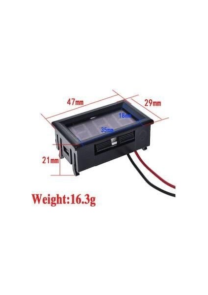 Dijital Voltmetre 0.56'' Dc 4.5V-30V - Kırmızı