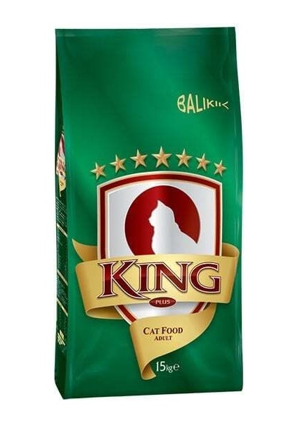 King Balıklı Yetişkin Kedi Maması 15 kg