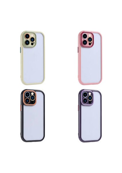 Apple iPhone 14 Pro Max Kılıf Kamera Korumalı Renkli Kenar ve Çerçeve Tasarımlı Vitamin Kapak fiyatları