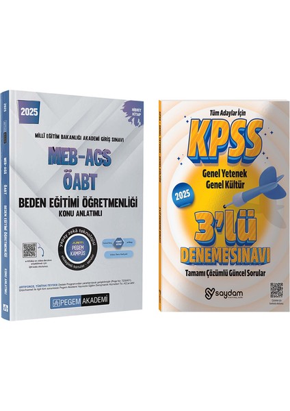 2025 Meb / Ags / Öabt Beden Eğitimi Öğretmenliği Konu ANLATIMI / 2025 Çözümlü 3 Deneme