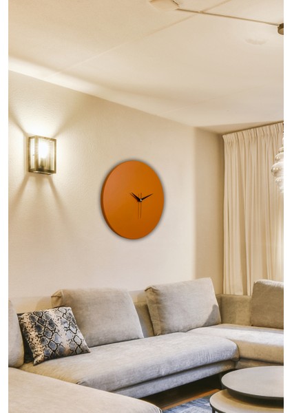 Round Mandalin Model Modern Metal Sıvama Akar Sessiz Mekanizmalı Duvar Saati (30*30CM)! fiyatları