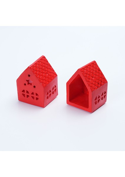 Yılbaşı Ev Dekoratif Mumluk 2li Set I Döküm Seramik Tozu fiyatları