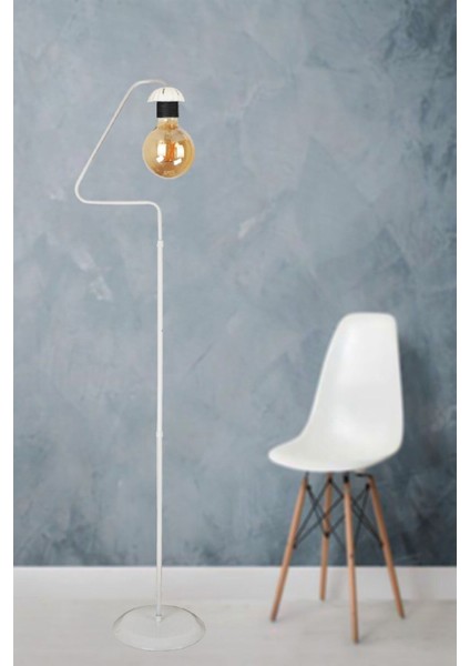 Aydınlatma Lambader Retro Üçgen Kasa Beyaz 51628