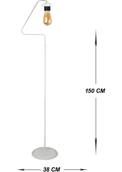 Aydınlatma Lambader Retro Üçgen Kasa Beyaz 51628 modelleri