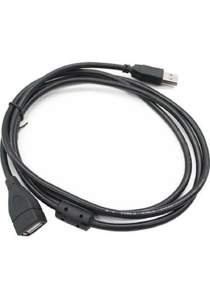 1.5 Metre USB Erkek To Dişi Uzatma Uzatıcı Ara Kablo USB Extension Cable Cabble Yüksek Hız Siyah