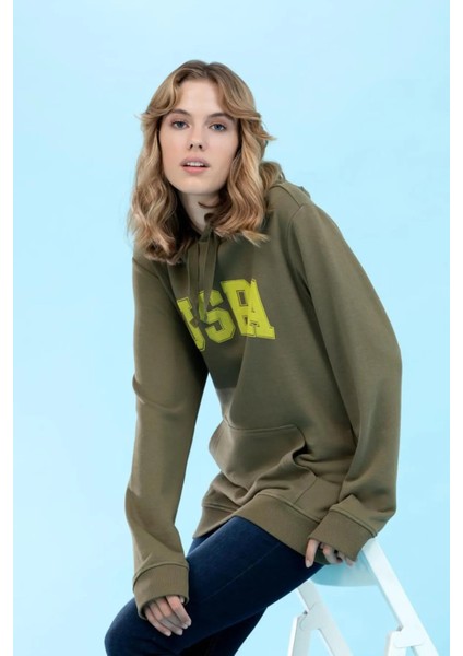 U.S. Polo Assn.Kapüşonlu Basic Sweatshirt modelleri