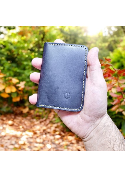 Cy Eclipse Konyak Yeşil Hakiki Deri Erkek Kadın Kartlık Cüzdan Unisex El Yapımı fırsatları